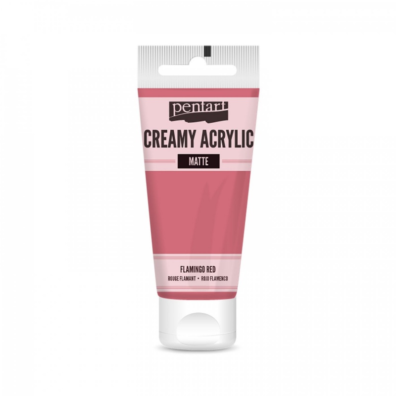 Akrylová barva krémová matná (Creamy acrylic semi-gloss) je akrylová barva na vodní bázi krémové konzistence s vysokým obsahem pigmentů. Můžete ji 