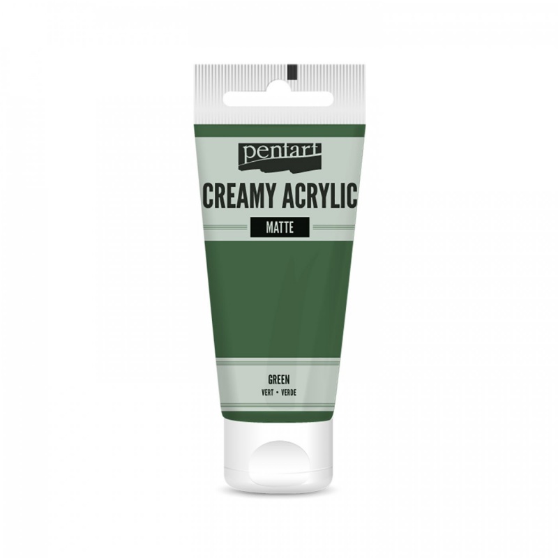 Akrylová barva krémová matná (Creamy acrylic semi-gloss) je akrylová barva na vodní bázi krémové konzistence s vysokým obsahem pigmentů. Můžete ji 