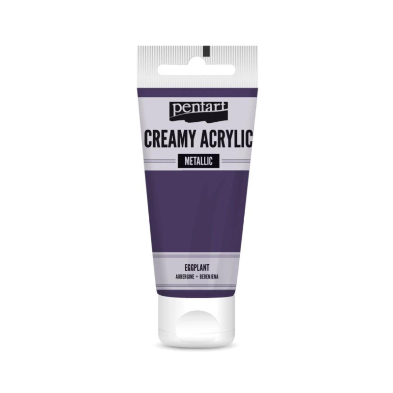 Krémová barva akrylová metalická  je akrylová barva na vodní bázi s krémovou konzistencí a vysokým obsahem pigmentu. Můžete ji použít k malbě na