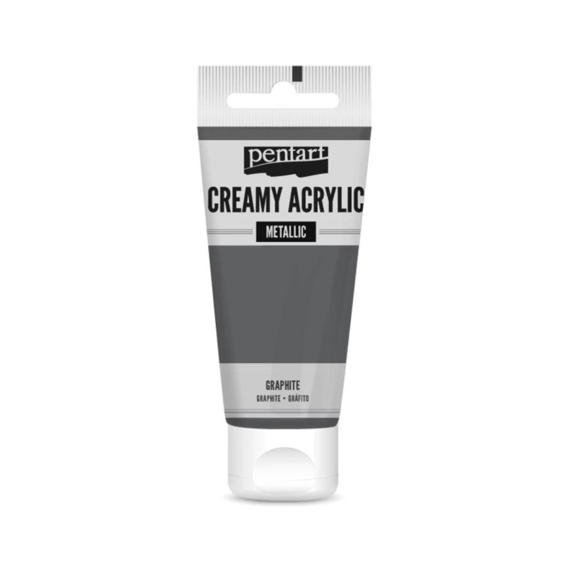 Krémová barva akrylová metalická  je akrylová barva na vodní bázi s krémovou konzistencí a vysokým obsahem pigmentu. Můžete ji použít k malbě na