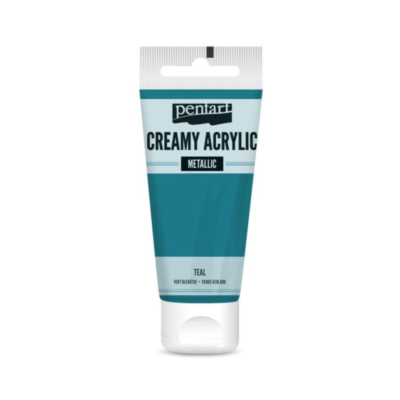 Krémová barva akrylová metalická  je akrylová barva na vodní bázi s krémovou konzistencí a vysokým obsahem pigmentu. Můžete ji použít k malbě na