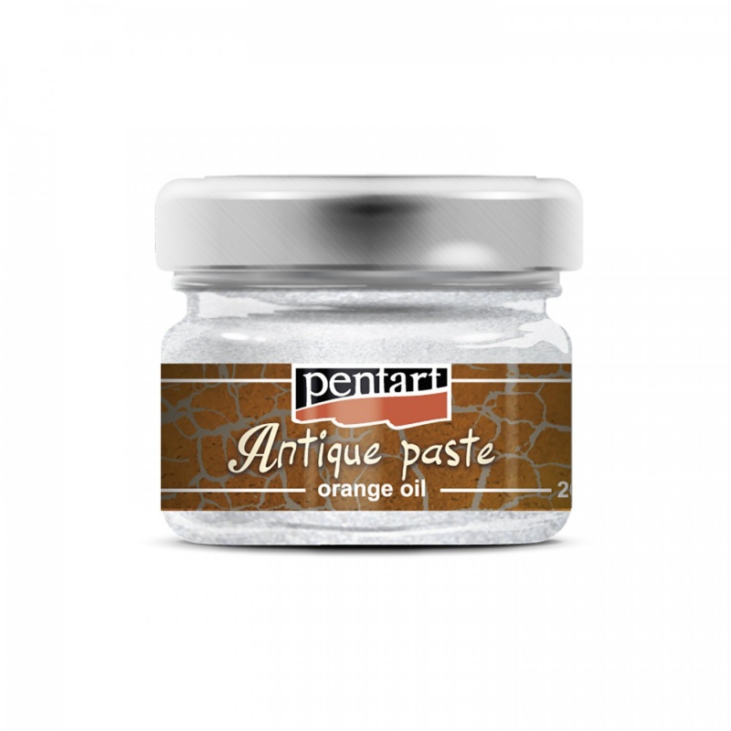 Antikovací pasta (Antique paste) je hustá pasta ředitelná ředidlem vhodná k dosažení kovového efektu a ke zvýraznění prasklin krakelovacího laku s 