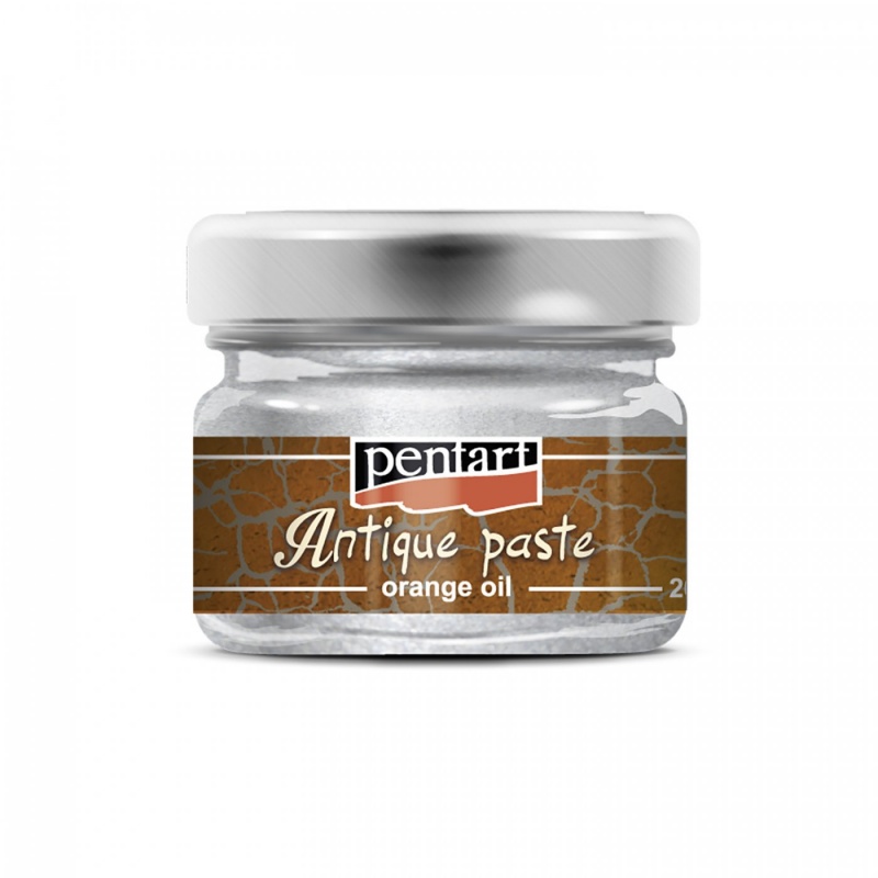 Antikovací pasta (Antique paste) je hustá pasta ředitelná ředidlem vhodná k dosažení kovového efektu a ke zvýraznění prasklin krakelovacího laku s 
