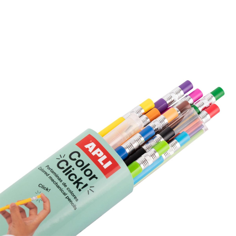 Vysouvací pastelky, které se jen tak nezničí. Odolné plastové tělo chrání tuhu před poškozením. Pomocí stiskacího mechanismu ve špičce se tuha v