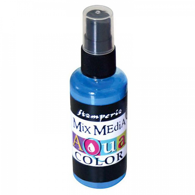 Barva na vodní bázi ( Aquacolor spray ) ve spreji, netoxická, určená pro všechny porézní materiály jako např. papír, dřevo, ... Není vhodná na skl