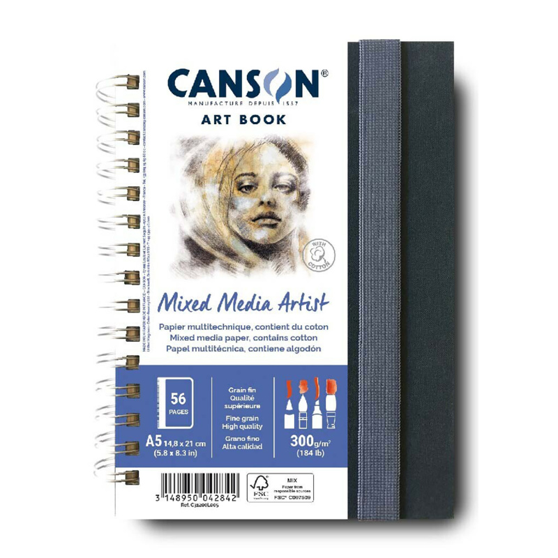 Art Book XL Mix Media – profesionální skicák pro suché i mokré techniky. Art Book XL Mix Media je kvalitní skicák s odolným hladkým papírem, který 