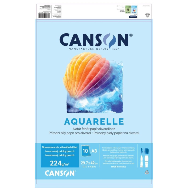 Canson FineFace Aquarelle – kvalitní akvarelový papír pro děti, studenty i umělce. Objevte akvarelový papír Canson FineFace Aquarelle, který přiná�