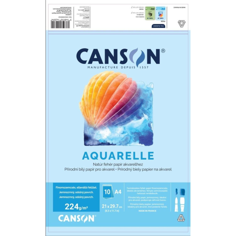 Canson FineFace Aquarelle – kvalitní akvarelový papír pro děti, studenty i umělce. Objevte akvarelový papír Canson FineFace Aquarelle, který přináš