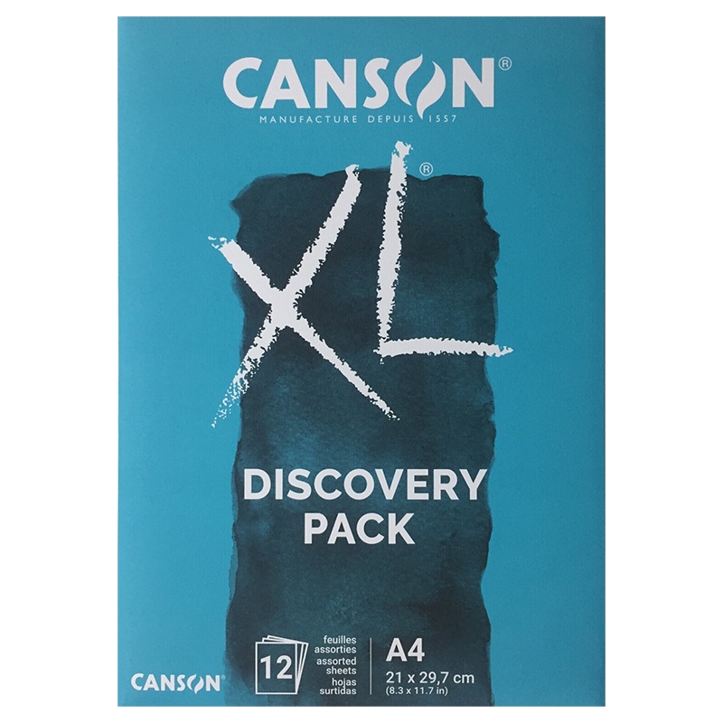 Canson XL Discovery Pack Aquarelle & Mixed media je sada papírů v papírové obálce určená pro ty, kteří hledají spolehlivé papíry na malování. 