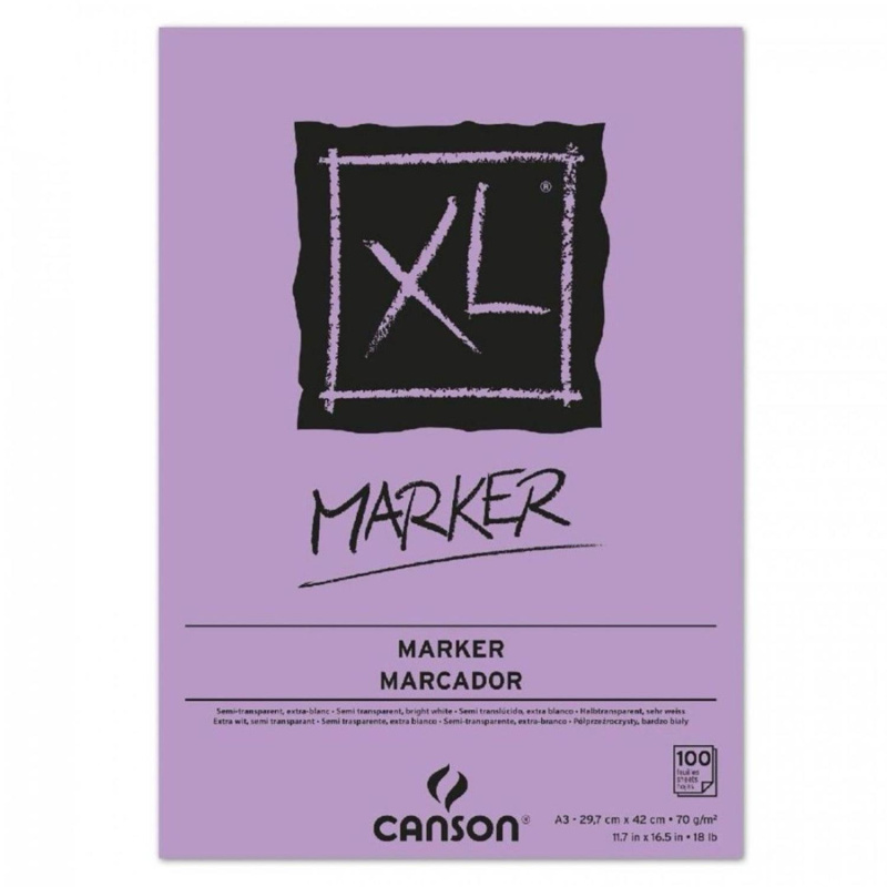 Canson XL Marker – profesionální blok pro fixy, markery a ilustraci. Canson XL Marker je kvalitní marker blok navržený pro ilustrátory, designéry, st