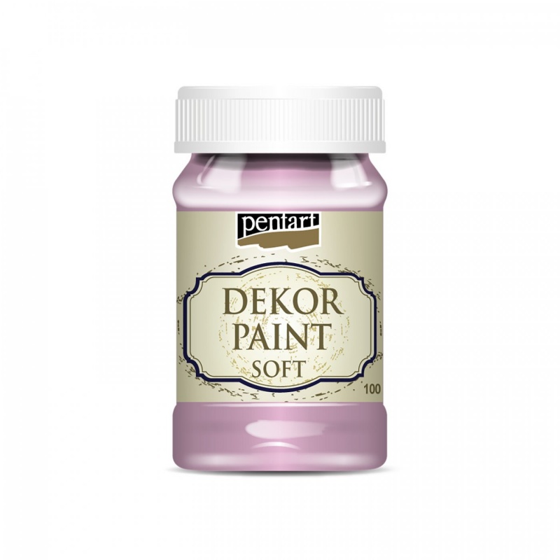 Dekor Paint Soft od společnosti Pentart je rychleschnoucí křídová barva na vodní bázi s vynikající krycí schopností. Díky speciálnímu složení vy