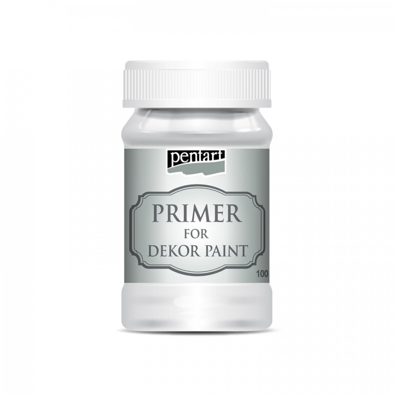 Primer určený pro barvy Dekor Paint od Pentart. Průhledný primer na vodní bázi slouží k přípravě podkladu pro samotným malováním barvami. Uzavře 