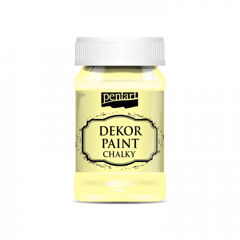 Dekor Paint Soft od společnosti Pentart je rychleschnoucí křídová barva na vodní bázi s vynikající krycí schopností. Díky speciálnímu složení vy