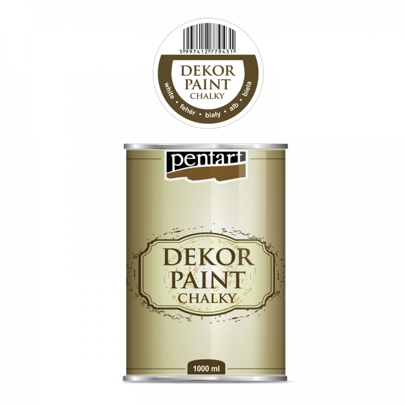Dekor Paint Soft od společnosti Pentart je rychleschnoucí křídová barva na vodní bázi s vynikající krycí schopností. Díky speciálnímu složení vy