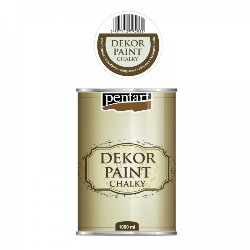 Dekor Paint Soft od společnosti Pentart je rychleschnoucí křídová barva na vodní bázi s vynikající krycí schopností. Díky speciálnímu složení vy