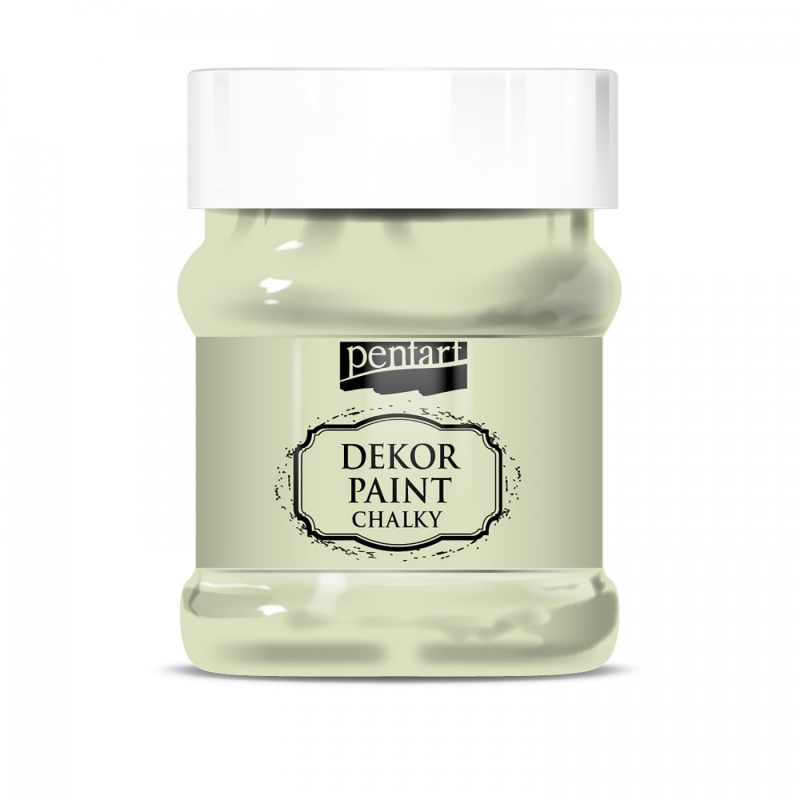 Dekor Paint Soft od společnosti Pentart je rychleschnoucí křídová barva na vodní bázi s vynikající krycí schopností. Díky speciálnímu složení vy