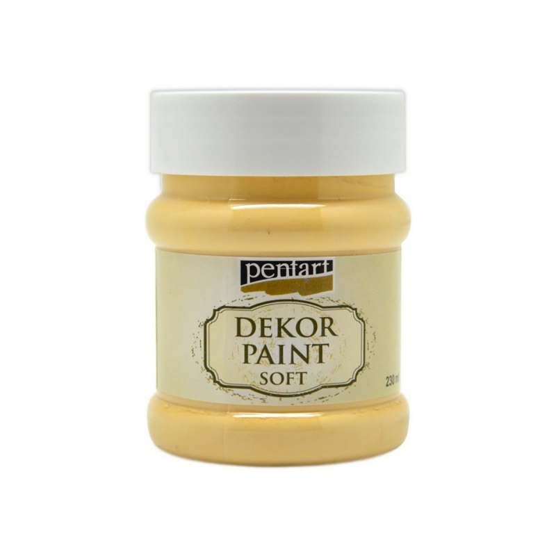 Dekor Paint Soft od společnosti Pentart je rychleschnoucí křídová barva na vodní bázi s vynikající krycí schopností. Díky speciálnímu složení vy