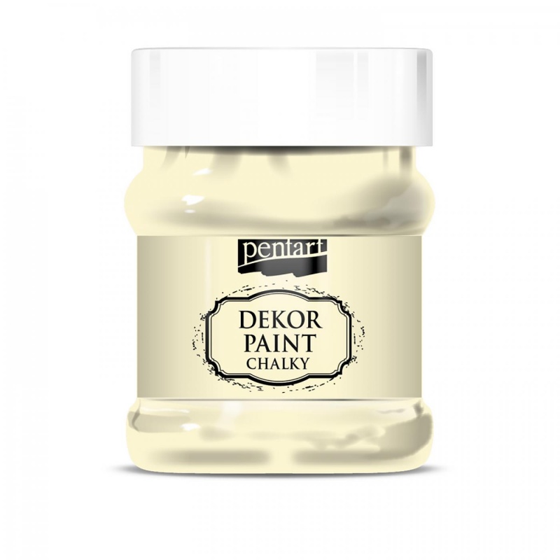 Dekor Paint Soft od společnosti Pentart je rychleschnoucí křídová barva na vodní bázi s vynikající krycí schopností. Díky speciálnímu složení vy
