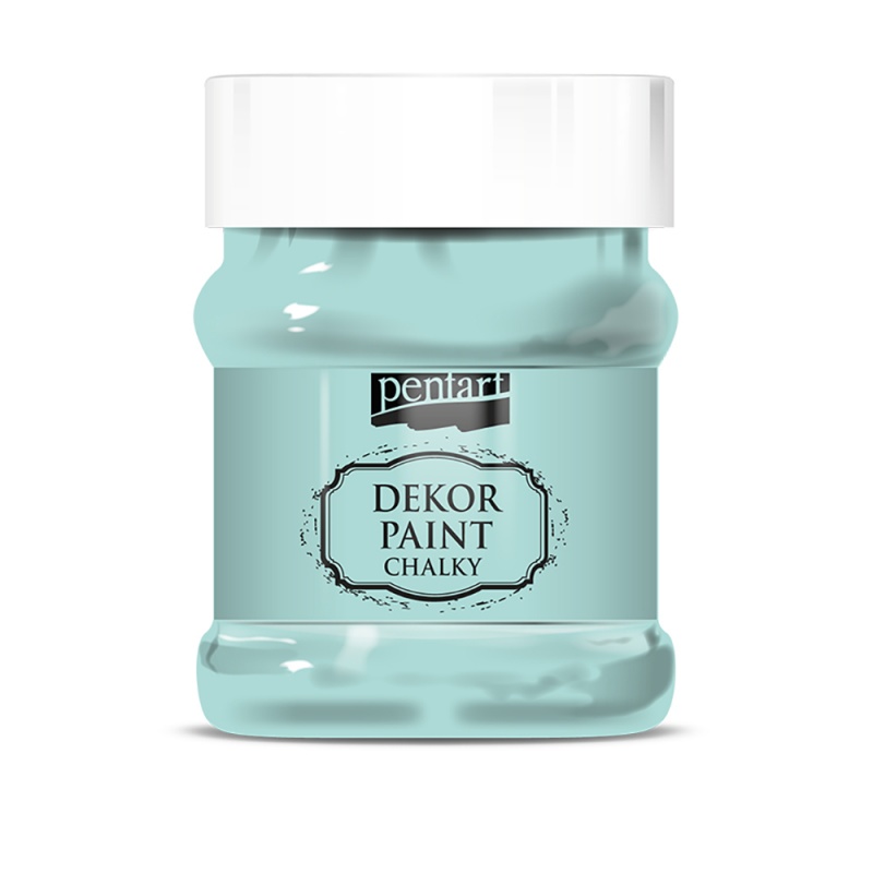 Dekor Paint Soft je rychleschnoucí křídová barva na vodní bázi s vynikající krycí schopností. Díky speciálnímu složení vytváří matný, na dote