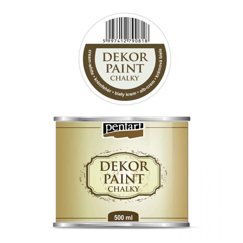 Dekor Paint Soft od společnosti Pentart je rychleschnoucí křídová barva na vodní bázi s vynikající krycí schopností. Díky speciálnímu složení vy