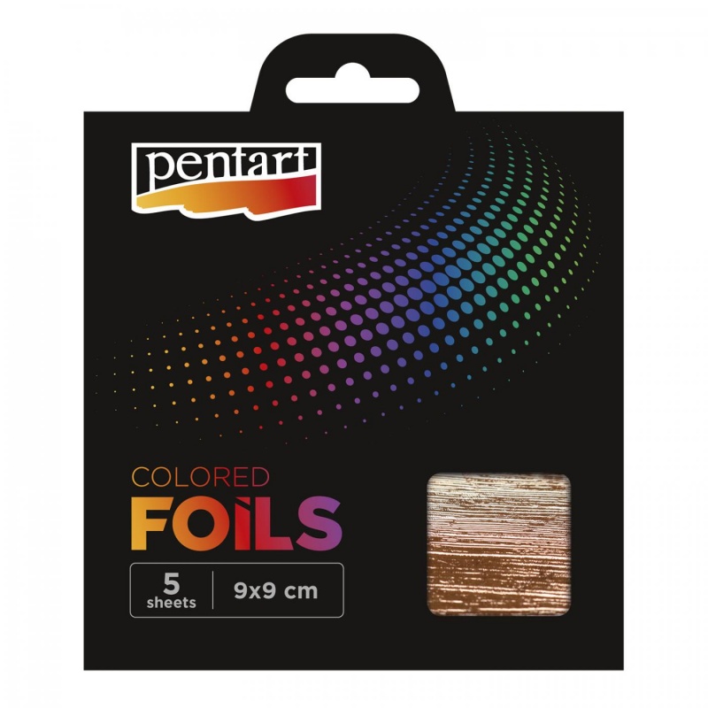 Dekorační fólie (Colored foils sheets) jsou tenoučké plátky barevné plastové folie s kovovým efektem. Často jsou využívány při mix-media technice,
