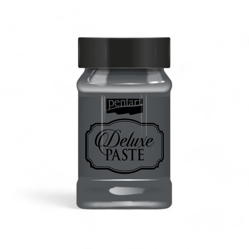 Deluxe Paste (pasta Deluxe) je lehce třpytivá pasta na vodní bázi s krémovou konzistencí. Deluxe Paste se snadno nanáší kovovou špachtlí a je ideáln