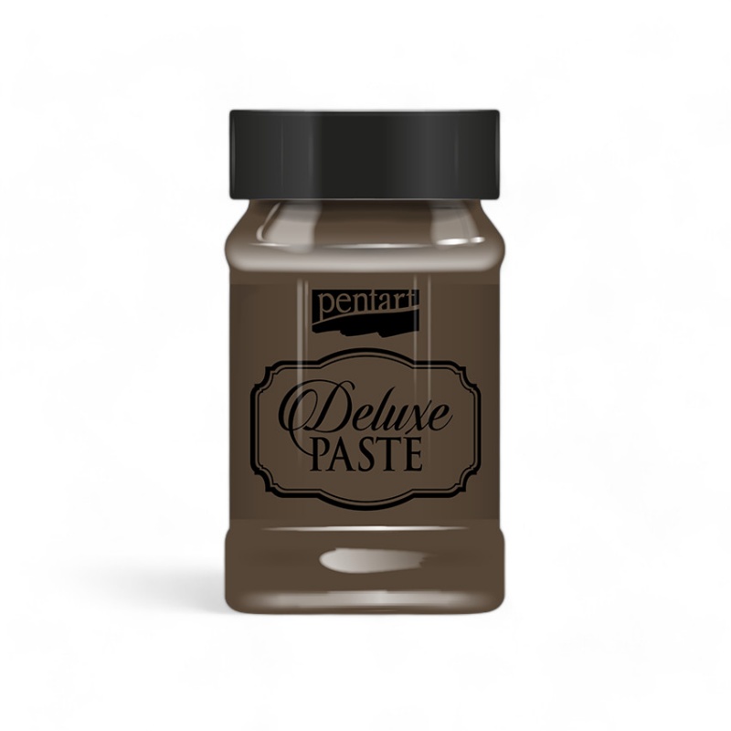 Deluxe Paste (pasta Deluxe) je lehce třpytivá pasta na vodní bázi s krémovou konzistencí. Deluxe Paste se snadno nanáší kovovou špachtlí a je ideáln