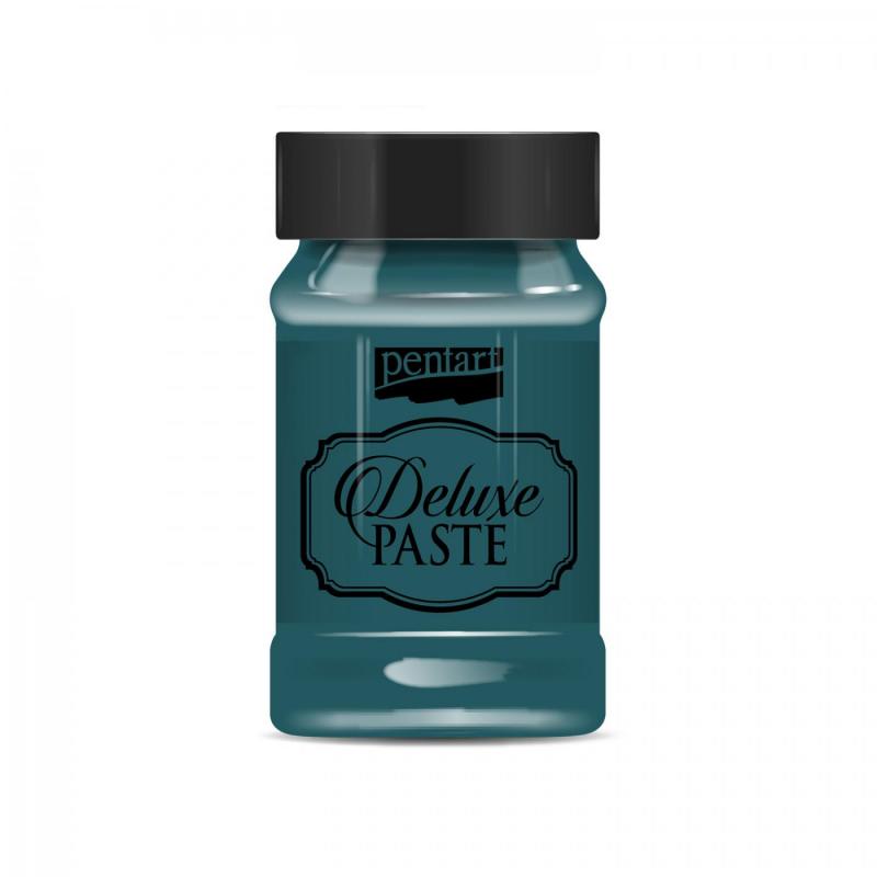 Deluxe pasta (Deluxe Paste) je jemně třpytivá pasta na bázi vody s krémovou konzistencí. Deluxe pasty se snadno nanášejí a jsou perfektní pro šablono