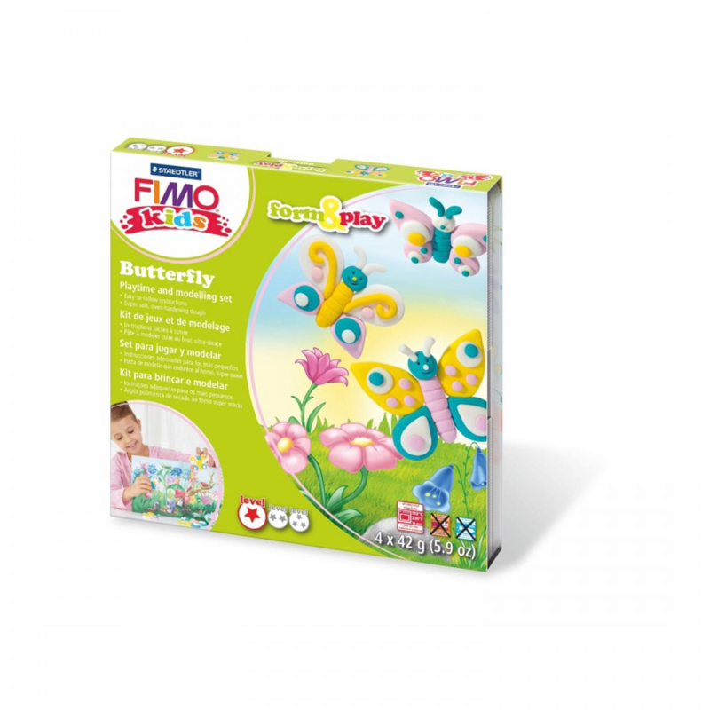 FIMO kids je polymerová hmota prvotřídní kvality určená k modelování s nesčetnými možnostmi využití. Používá se na výrobu dekorací, šperků, 