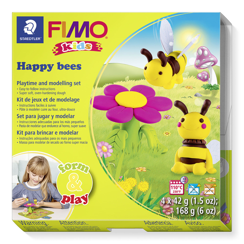 FIMO kids je polymerová hmota prvotřídní kvality určená k modelování s nesčetnými možnostmi využití. Používá se na výrobu dekorací, šperků, 