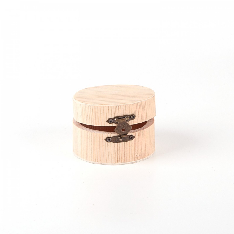 Dřevěná kulatá krabička je malá krabička na drobné předměty, šperky a dárky, které budou pěkně vidět přes horní výřez. Doporučujeme ji vypl