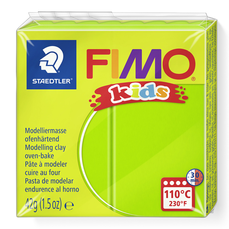 FIMO kids je polymerová hmota prvotřídní kvality určená k modelování s nesčetnými možnostmi využití. Používá se na výrobu dekorací, šperků, 