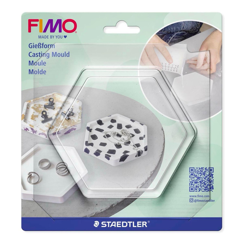 FIMO odlévací forma z recyklovaného PET – forma pro kreativní odlévání. Odlévací forma FIMO je praktická pomůcka pro výrobu deko