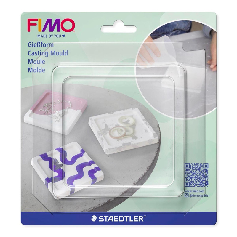 FIMO odlévací forma z recyklovaného PET – forma pro kreativní odlévání. Odlévací forma FIMO je praktická pomůcka pro výrobu deko