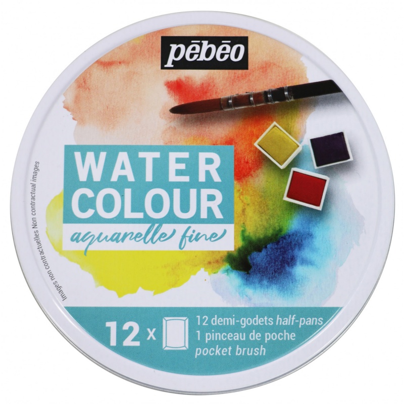 Fine watercolour sada značky Pébéo obsahuje tradiční akvarelové barvy byly vyrobeny ve spolupráci s umělci a vyhovují nárokům amatérů , studentů a