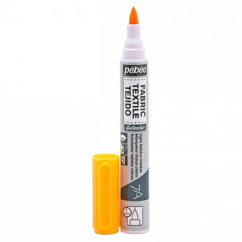 Light fabric marker fixy na textil 7A od společnosti Pebeo jsou velmi praktické fixy pro kreslení na všechny druhy textilií. Popisovače jsou na vodní bá