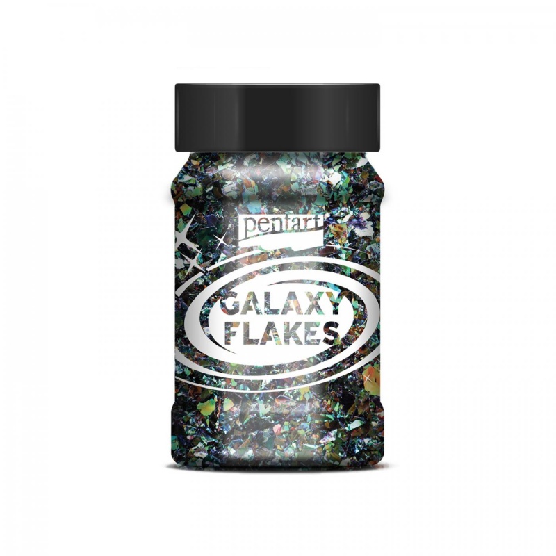 Galaxy vločky (Galaxy flakes) jsou duhové vločky nepravidelného tvaru, které se postarají o obdivuhodný výsledný efekt. Galaxy flakes se mohou lepit p