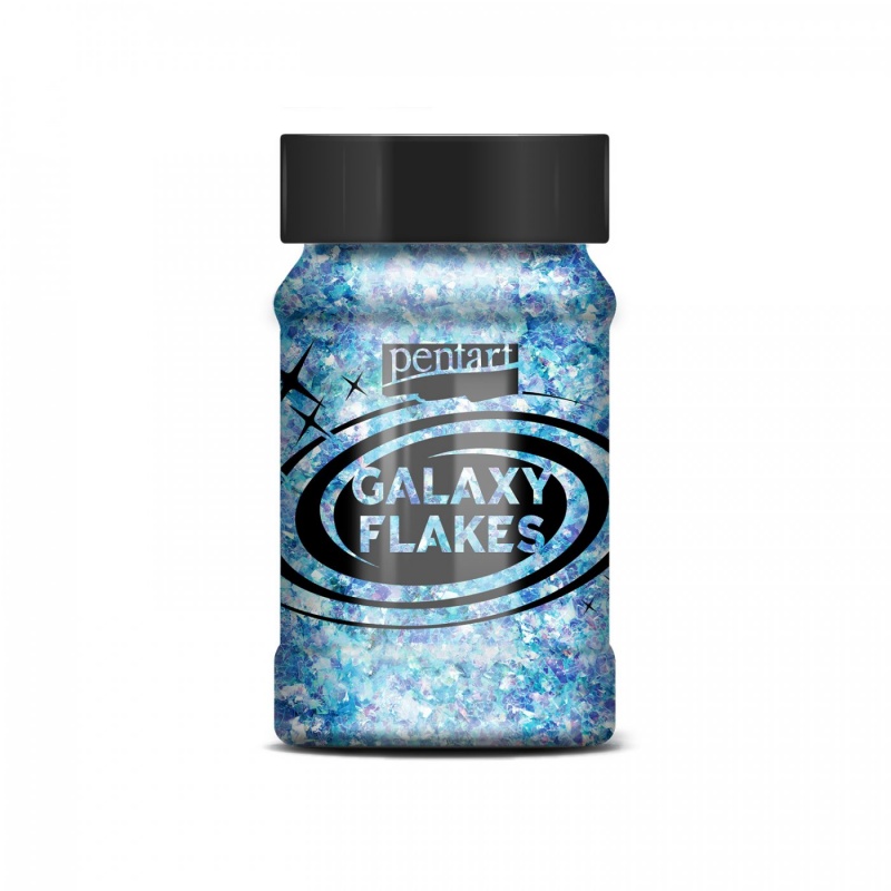 Galaxy vločky (Galaxy flakes) jsou duhové vločky nepravidelného tvaru, které se postarají o obdivuhodný výsledný efekt. Galaxy flakes se mohou lepit p