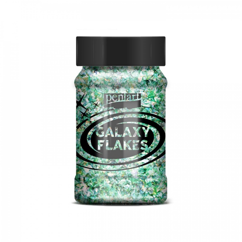 Galaxy vločky (Galaxy flakes) jsou duhové vločky nepravidelného tvaru, které se postarají o obdivuhodný výsledný efekt. Galaxy flakes se mohou lepit p