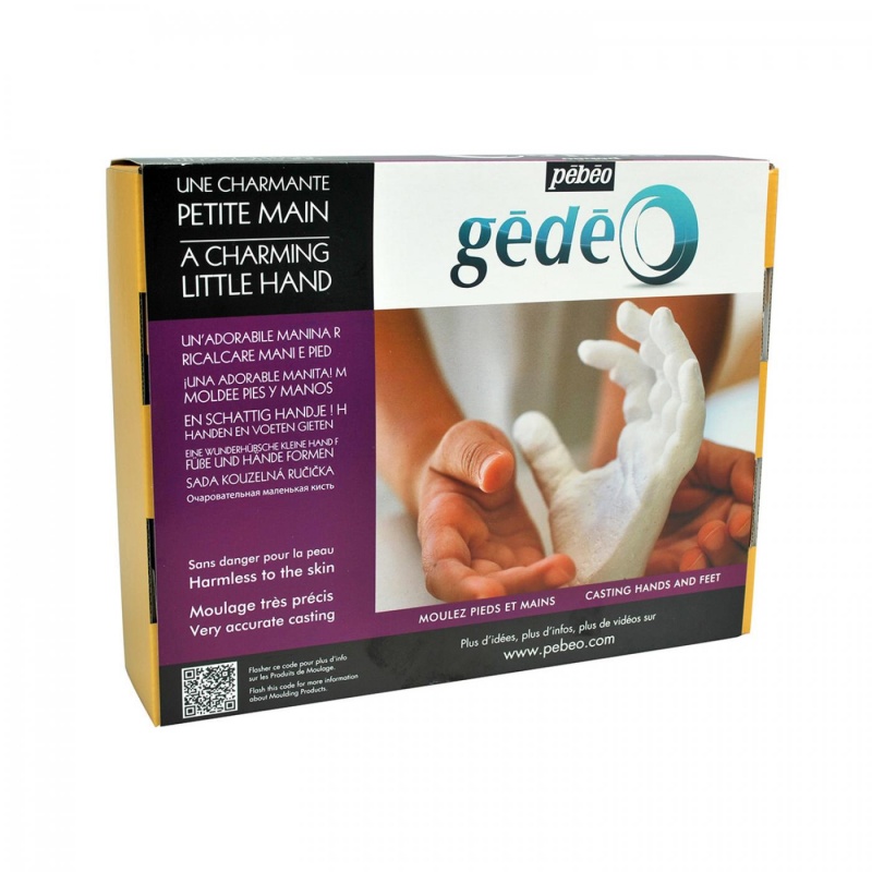 Gédéo Modelovací sada na odlitky rukou od Pébéo obsahuje 250 g alignátu, 500 g pryskyřičné sádry a detailní postup pro výrobu. Pomocí ní si vytvo