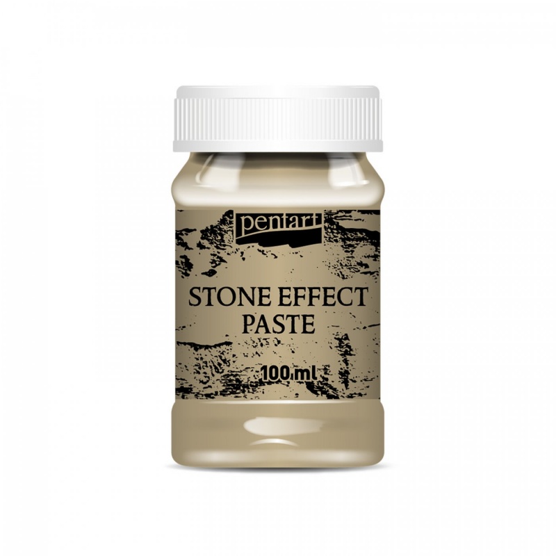 Pasta s efektem kamene je jemná strukturovací pasta, která po zaschnutí imituje vzhled kamene nebo mramoru. Jedná se o vodou ředitelnou pastu, která se s