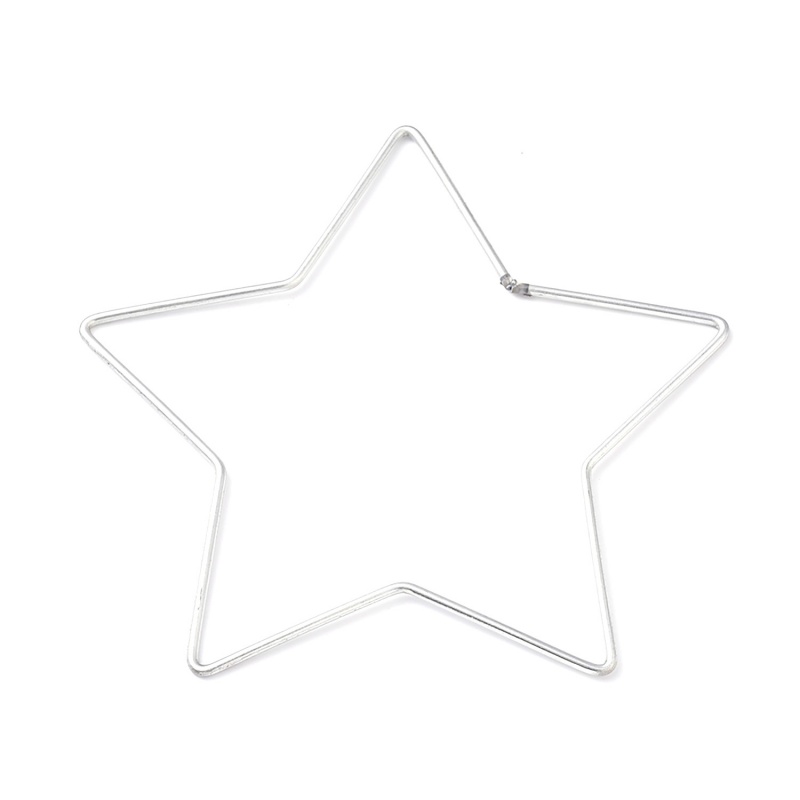 Kovový základ na macramé ve tvaru hvězdy se používá jako základ při tvorbě lapače snů nebo různých macramé dekorací . Můžete ho pomalovat, opl