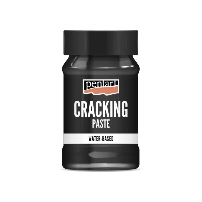 Krakelovací pasta je dvousložková krakelovací pasta na vodní bázi. Používá se k vytvoření efektu popraskaného povrchu.
Použití: Po zaschnutí nan