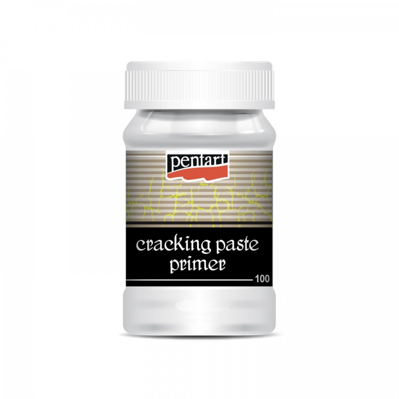 Základní nátěr krakelovací pasty 1. složka (Cracking paste primer) je základem pro práci s krakelovací pastou 2. složka. Cracking paste se používá 