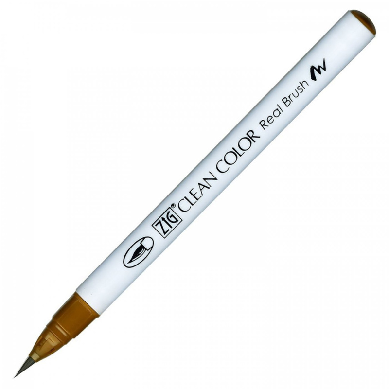 Kuretake Clean Color Real Brush jsou profesionální fixy na vodní bázi se štětečkovým hrotem. Jsou ideální pro skicy a ilustrace, kaligrafický design 