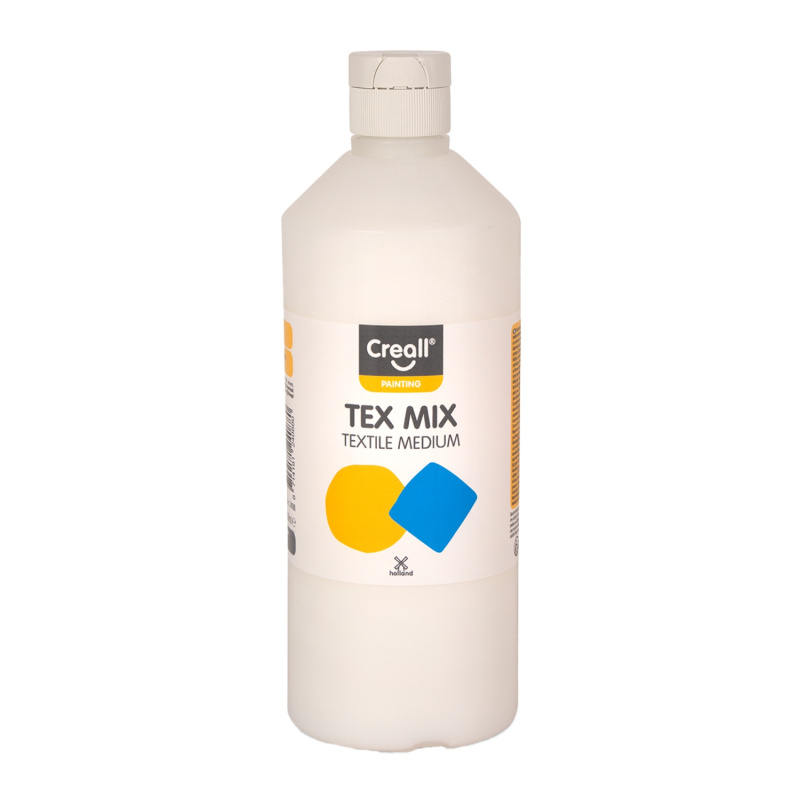 Creall médium Tex Mix, 500 ml, transparentní. Proměňte klasické temperové barvy na originální barvy na textil s médiem Creall Tex Mix. Toto speciáln
