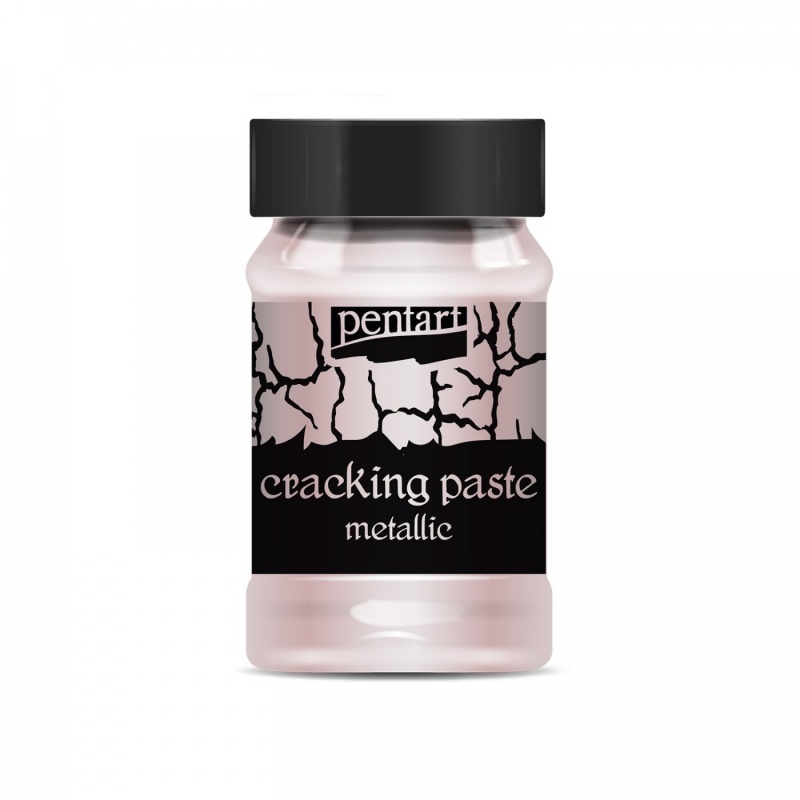 Metalická krakelovací pasta (Cracking paste mettalic) je dvousložková krakelovací pasta na vodní bázi. Používá se k vytvoření efektu popraskaného p