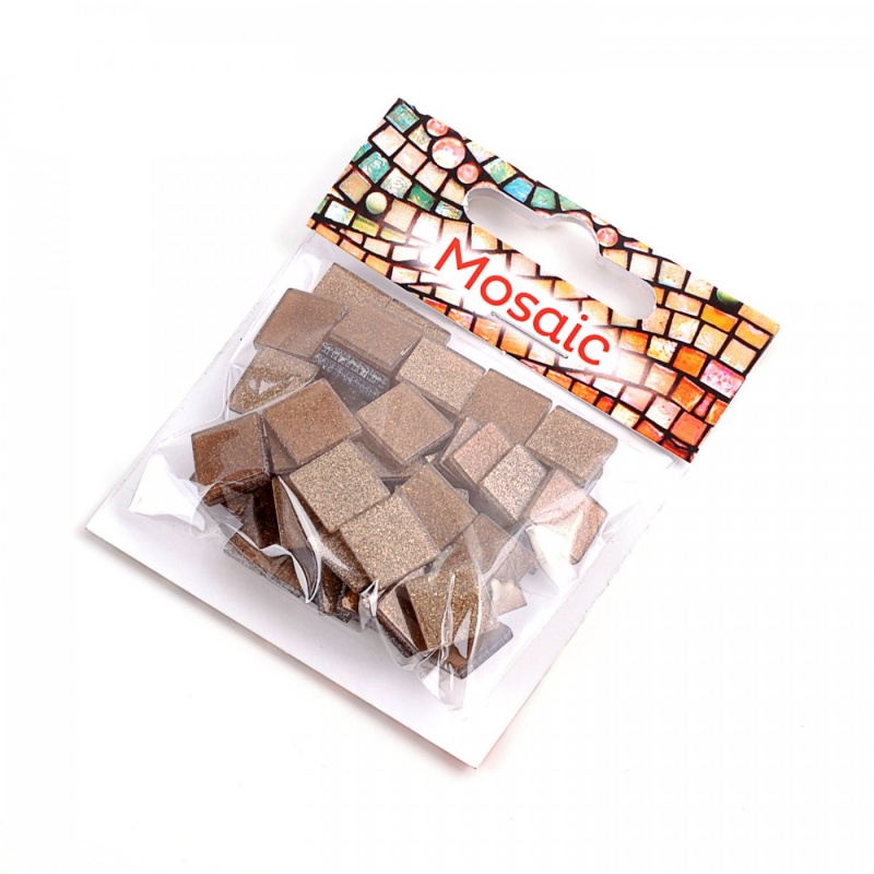 Drobná čtvercová mozaika se používá k dekorování různých předmětů. K vyplnění mezer použijte mozaikovou spárovací hmotu.