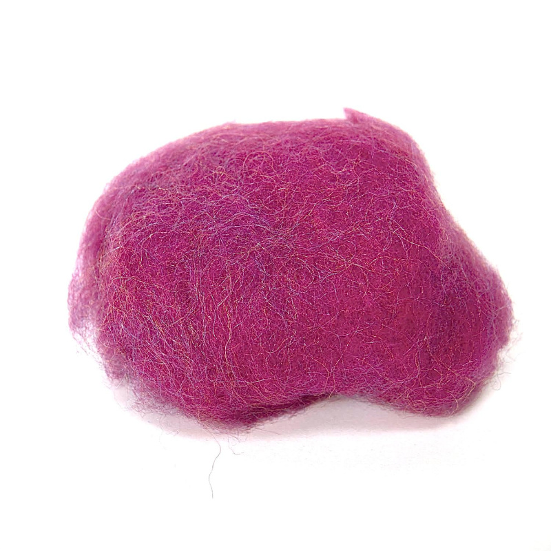 Mykané ovčí rouno pro plstění je mnohem tvrdší než jemné merino. Má výraznější tvrdá vlákna, která jsou jemně stočená. Mykaná plsť se pou