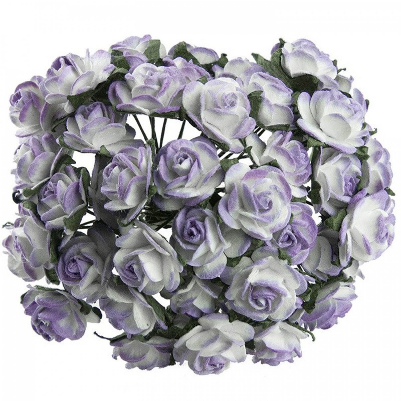 Papírové květiny jsou vyrobeny z kvalitního morušového papíru. Tyto úžasné květiny s drátěnými nožičkami lze použít jako ozdoby pro scrapbooki